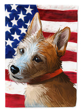 Load image into Gallery viewer, Portuguese Podengo Dog American Flag Flag Canvas House Size CK6659CHF