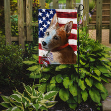 Load image into Gallery viewer, Portuguese Podengo Dog American Flag Garden Flag - Outdoor Decorative Yard Flag CK6659GF