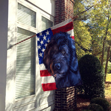 Load image into Gallery viewer, Portuguese Water Dog American Flag Flag Canvas House Size CK6661CHF