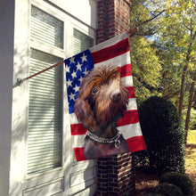 Load image into Gallery viewer, Pudelpointer Dog American Flag Flag Canvas House Size CK6664CHF