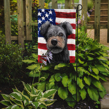 Load image into Gallery viewer, Pumi Dog American Flag Garden Flag - Outdoor Decorative Yard Flag CK6667GF