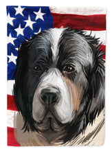 Load image into Gallery viewer, Pyrenean Mastiff Dog American Flag Flag Canvas House Size CK6669CHF