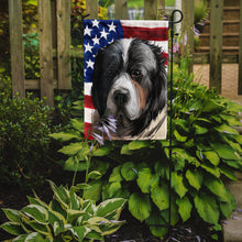 Load image into Gallery viewer, Pyrenean Mastiff Dog American Flag Garden Flag - Outdoor Decorative Yard Flag CK6669GF