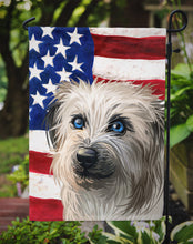 Load image into Gallery viewer, Pyrenean Shepherd Dog American Flag Garden Flag - Outdoor Decorative Yard Flag CK6670GF