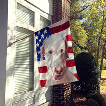 Load image into Gallery viewer, Rajapalayam Poligar hound American Flag Flag Canvas House Size CK6671CHF