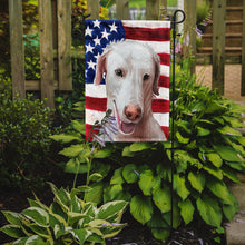 Load image into Gallery viewer, Rajapalayam Poligar hound American Flag Garden Flag - Outdoor Decorative Yard Flag CK6671GF