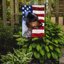 Load image into Gallery viewer, Ratonero Bodeguero Andaluz American Flag Garden Flag - Outdoor Decorative Yard Flag CK6672GF