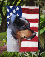 Load image into Gallery viewer, Ratonero Bodeguero Andaluz American Flag Garden Flag - Outdoor Decorative Yard Flag CK6672GF
