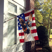 Load image into Gallery viewer, Ratonero Valenciano Dog American Flag Flag Canvas House Size CK6674CHF