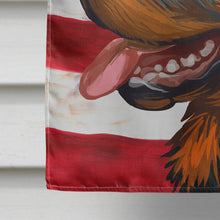 Load image into Gallery viewer, Rottweiler Dog American Flag Flag Canvas House Size CK6677CHF