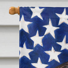 Load image into Gallery viewer, Russian Spaniel Dog American Flag Flag Canvas House Size CK6679CHF