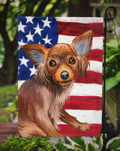 Load image into Gallery viewer, Russian Toy Dog American Flag Garden Flag - Outdoor Decorative Yard Flag CK6680GF