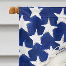 Load image into Gallery viewer, Sapsali Dog American Flag Flag Canvas House Size CK6688CHF