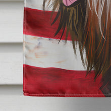 Load image into Gallery viewer, Schapendoes  American Flag Flag Canvas House Size CK6690CHF