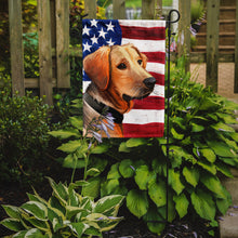Load image into Gallery viewer, Schiller hound Dog American Flag Garden Flag - Outdoor Decorative Yard Flag CK6691GF