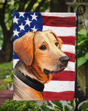 Load image into Gallery viewer, Schiller hound Dog American Flag Garden Flag - Outdoor Decorative Yard Flag CK6691GF