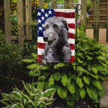Load image into Gallery viewer, Scottish Deerhound Dog American Flag Garden Flag - Outdoor Decorative Yard Flag CK6695GF