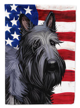 Load image into Gallery viewer, Scottish Terrier Dog American Flag Flag Canvas House Size CK6696CHF