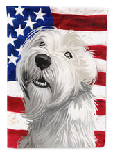 Load image into Gallery viewer, Sealyham Terrier  American Flag Garden Flag - Outdoor Decorative Yard Flag CK6697GF