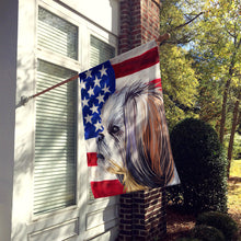 Load image into Gallery viewer, Shih Tzu Dog American Flag Flag Canvas House Size CK6705CHF