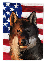 Load image into Gallery viewer, Shikoku Dog American Flag Flag Canvas House Size CK6706CHF