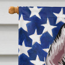 Load image into Gallery viewer, Siberian Husky Dog American Flag Flag Canvas House Size CK6708CHF