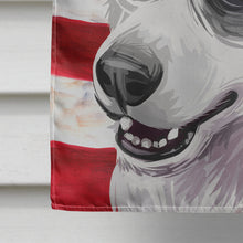 Load image into Gallery viewer, Siberian Husky Dog American Flag Flag Canvas House Size CK6708CHF