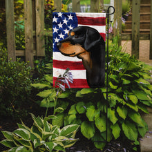 Load image into Gallery viewer, Smaland Hound Dog American Flag Garden Flag - Outdoor Decorative Yard Flag CK6714GF