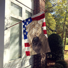 Load image into Gallery viewer, Soft-Coated Wheaten Terrier American Flag Flag Canvas House Size CK6715CHF