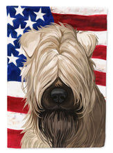 Load image into Gallery viewer, Soft-Coated Wheaten Terrier American Flag Flag Canvas House Size CK6715CHF
