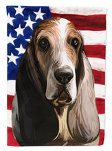 Load image into Gallery viewer, Southern Hound Dog American Flag Flag Canvas House Size CK6717CHF