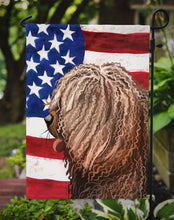 Load image into Gallery viewer, Spanish Water Dog American Flag Garden Flag - Outdoor Decorative Yard Flag CK6719GF