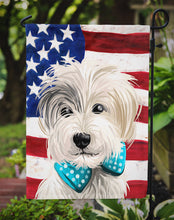 Load image into Gallery viewer, Sporting Lucas Terrier American Flag Garden Flag - Outdoor Decorative Yard Flag CK6721GF