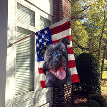 Load image into Gallery viewer, Staffordshire Bull Terrier American Flag Flag Canvas House Size CK6724CHF
