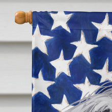 Load image into Gallery viewer, Standard Schnauzer White American Flag Flag Canvas House Size CK6726CHF