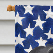 Load image into Gallery viewer, Stephens Cur Dog American Flag Flag Canvas House Size CK6727CHF