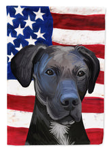 Load image into Gallery viewer, Stephens Cur Dog American Flag Flag Canvas House Size CK6727CHF