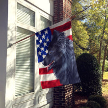 Load image into Gallery viewer, Swedish Lapphund Dog American Flag Flag Canvas House Size CK6730CHF