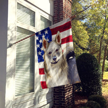 Load image into Gallery viewer, Swedish Vallhund Dog American Flag Flag Canvas House Size CK6731CHF