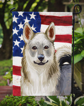 Load image into Gallery viewer, Swedish Vallhund Dog American Flag Garden Flag - Outdoor Decorative Yard Flag CK6731GF