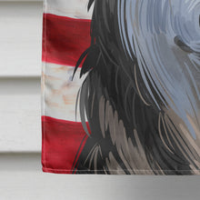 Load image into Gallery viewer, Tamaskan Dog American Flag Flag Canvas House Size CK6734CHF