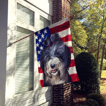 Load image into Gallery viewer, Tibetan Terrier American Flag Flag Canvas House Size CK6740CHF