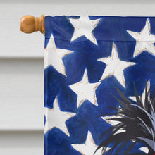 Load image into Gallery viewer, Tibetan Terrier American Flag Flag Canvas House Size CK6740CHF