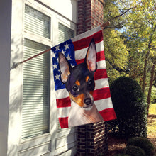 Load image into Gallery viewer, Toy Fox Terrier American Flag Flag Canvas House Size CK6742CHF