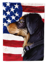 Load image into Gallery viewer, Transylvanian Hound American Flag Flag Canvas House Size CK6744CHF