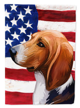 Load image into Gallery viewer, Treeing Walker Coonhound American Flag Garden Flag - Outdoor Decorative Yard Flag CK6746GF