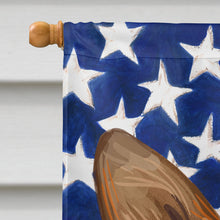 Load image into Gallery viewer, Cardigan Welsh Corgi American Flag Flag Canvas House Size CK6750CHF