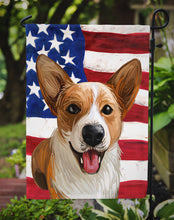 Load image into Gallery viewer, Cardigan Welsh Corgi American Flag Garden Flag - Outdoor Decorative Yard Flag CK6750GF