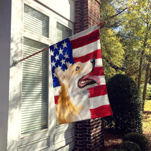 Load image into Gallery viewer, Pembroke Welsh Corgi American Flag Flag Canvas House Size CK6751CHF