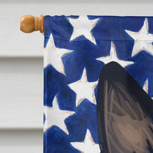 Load image into Gallery viewer, Welsh Sheepdog American Flag Flag Canvas House Size CK6752CHF